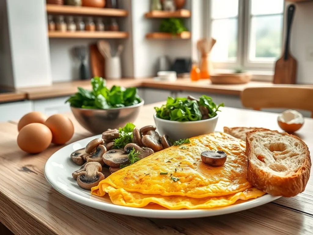 Omlet z pieczarkami – przepis na pyszne i szybkie danie