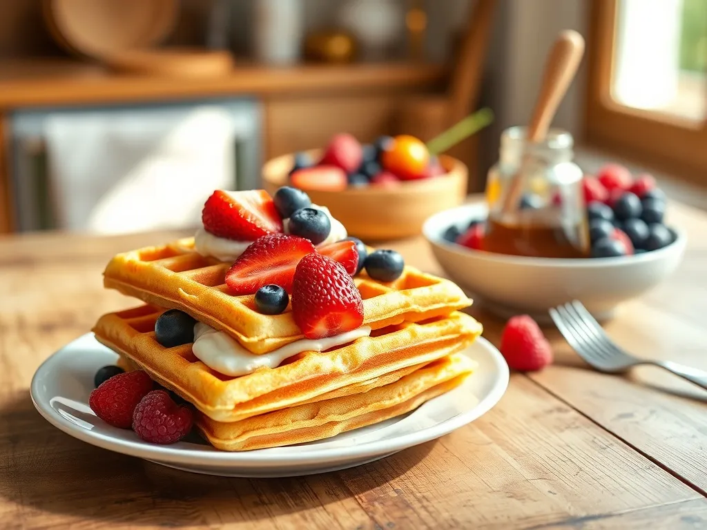 Gofry wysokobiałkowe – przepis na zdrowy i smaczny posiłek