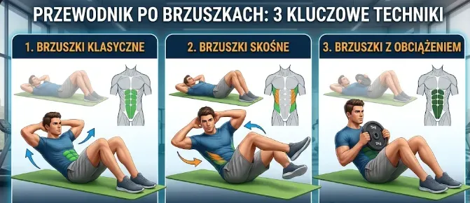brzuszki techniki