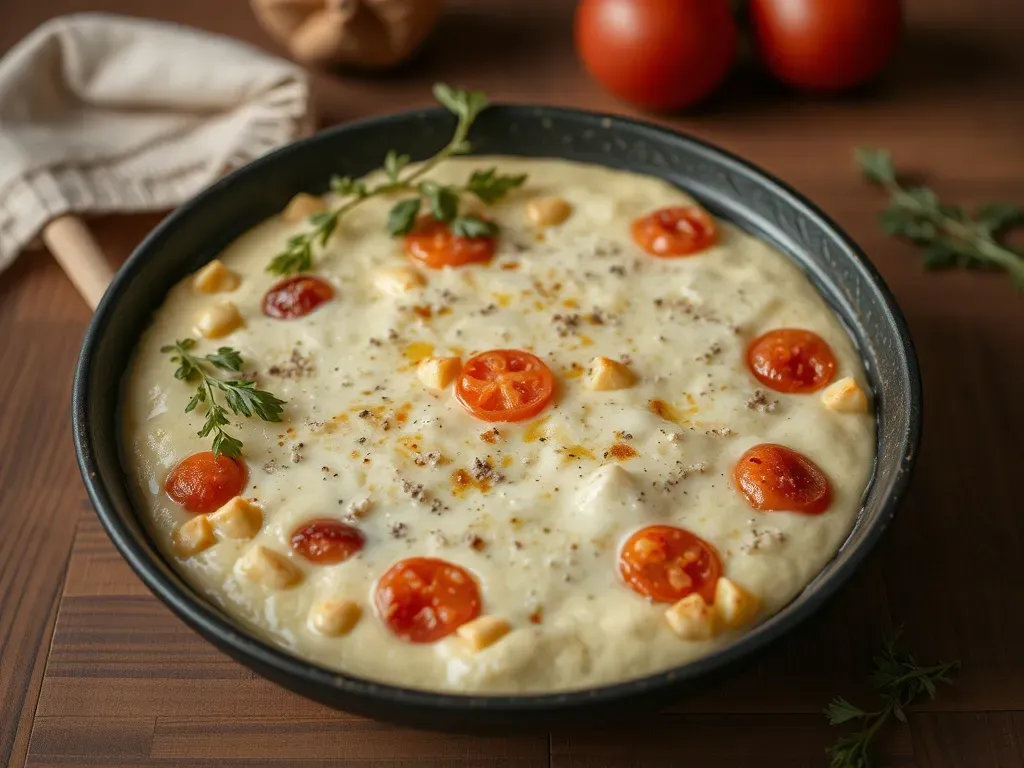 omlet z warzywami i serem feta